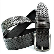 Шкіряний ремінь Weatro Темно-коричневий nw-rus-m4k-0046, фото 4