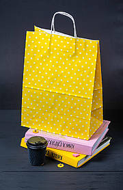 Подарунковий пакет з ручками 260*150*350 мм готовий Кольоровий паперовий пакет красивий з малюнком