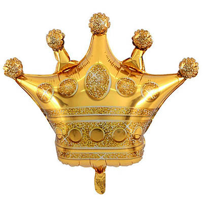 Q 41" Golden Crown. Куля повітряна фольгована Золота корона. В УП