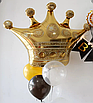 Q 41" Golden Crown. Куля повітряна фольгована Золота корона. В УП, фото 4