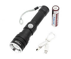 Потужний надяскравий ліхтар Bailong BL-611-P50 CREE P50 акумулятор Micro USB