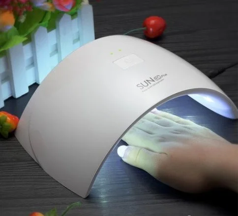 Лампа для манікюру SUN 9C 24W LED+UV на USB працює від Power Bank, фото 1