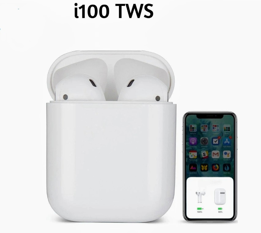 Навушники Bluetooth Headset — i100 TWS — White