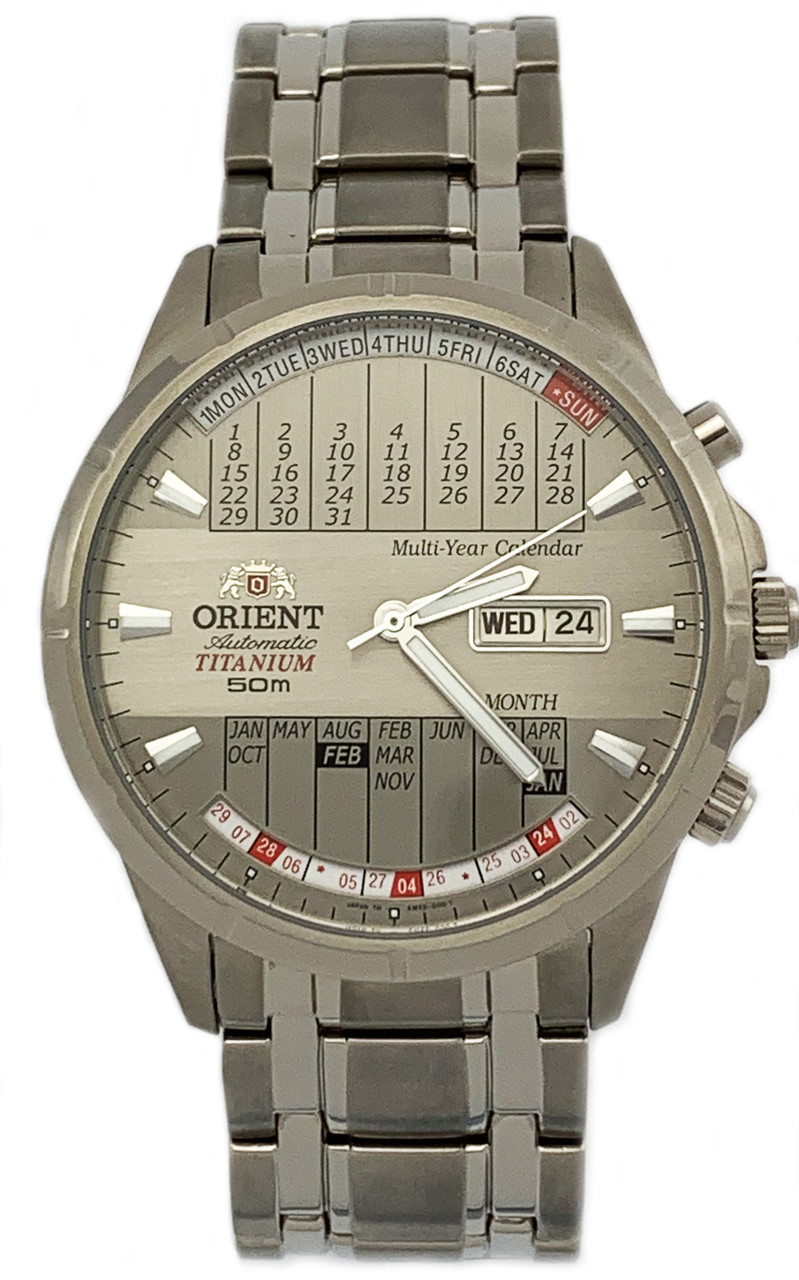 Годинник чоловічий Orient CEM6S001W6 титановий