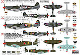 Пластикова модель Kovozavody Prostejov 0167 Британський винищувач Spitfire Mk.IX “Spitfire Stars”, фото 3
