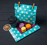 Паперовий пакет з малюнком 170*30*230 мм Подарунковий пакет крафт білий з кольоровим малюнком Пакет для пряників, фото 4