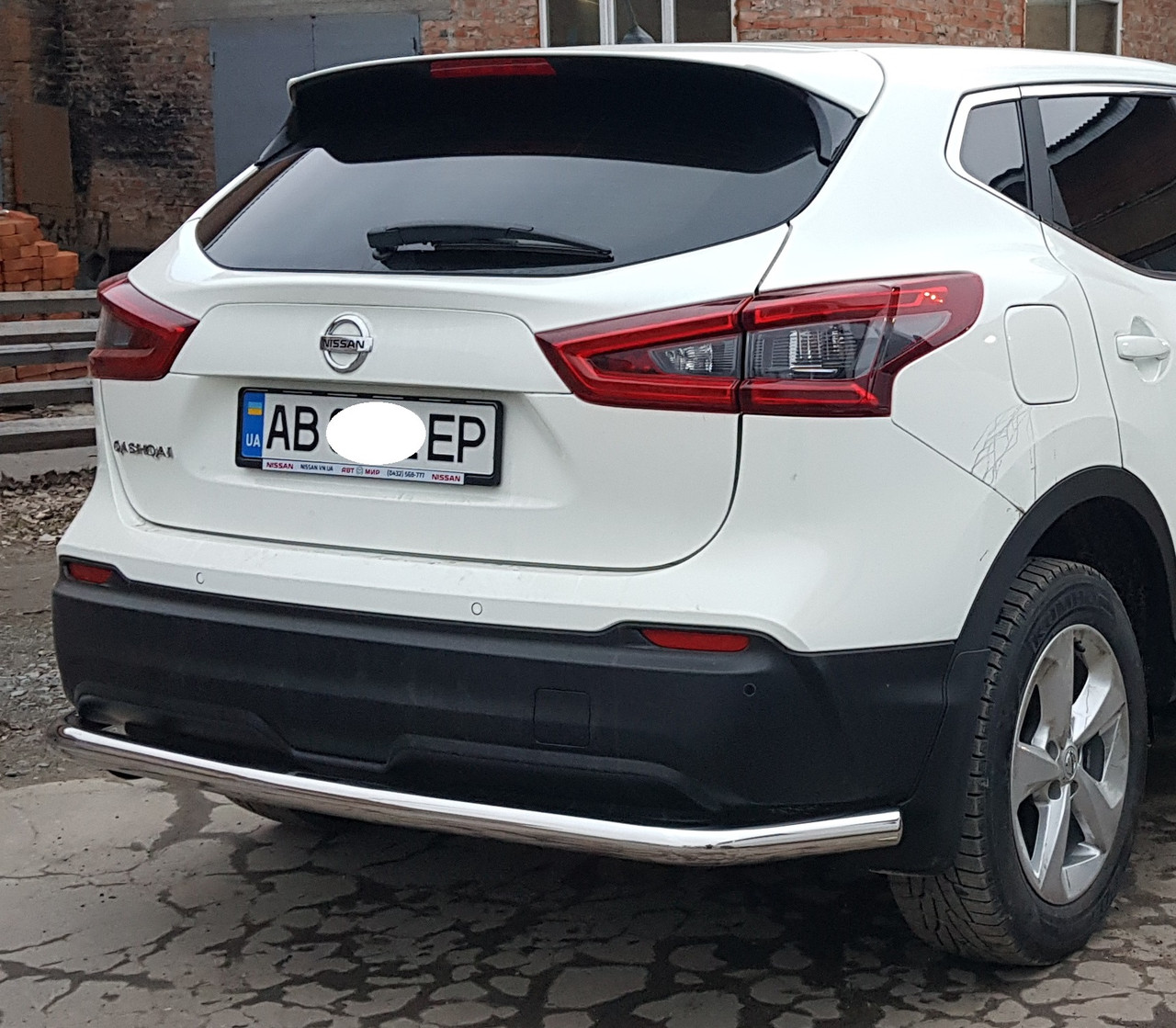 Захист заднього бампера на Nissan Qashqai (c 2013-), фото 1