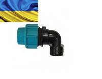 ПНД Угол 40х1-1/2" с внутренней резьбой ( Santehplast ) Украина