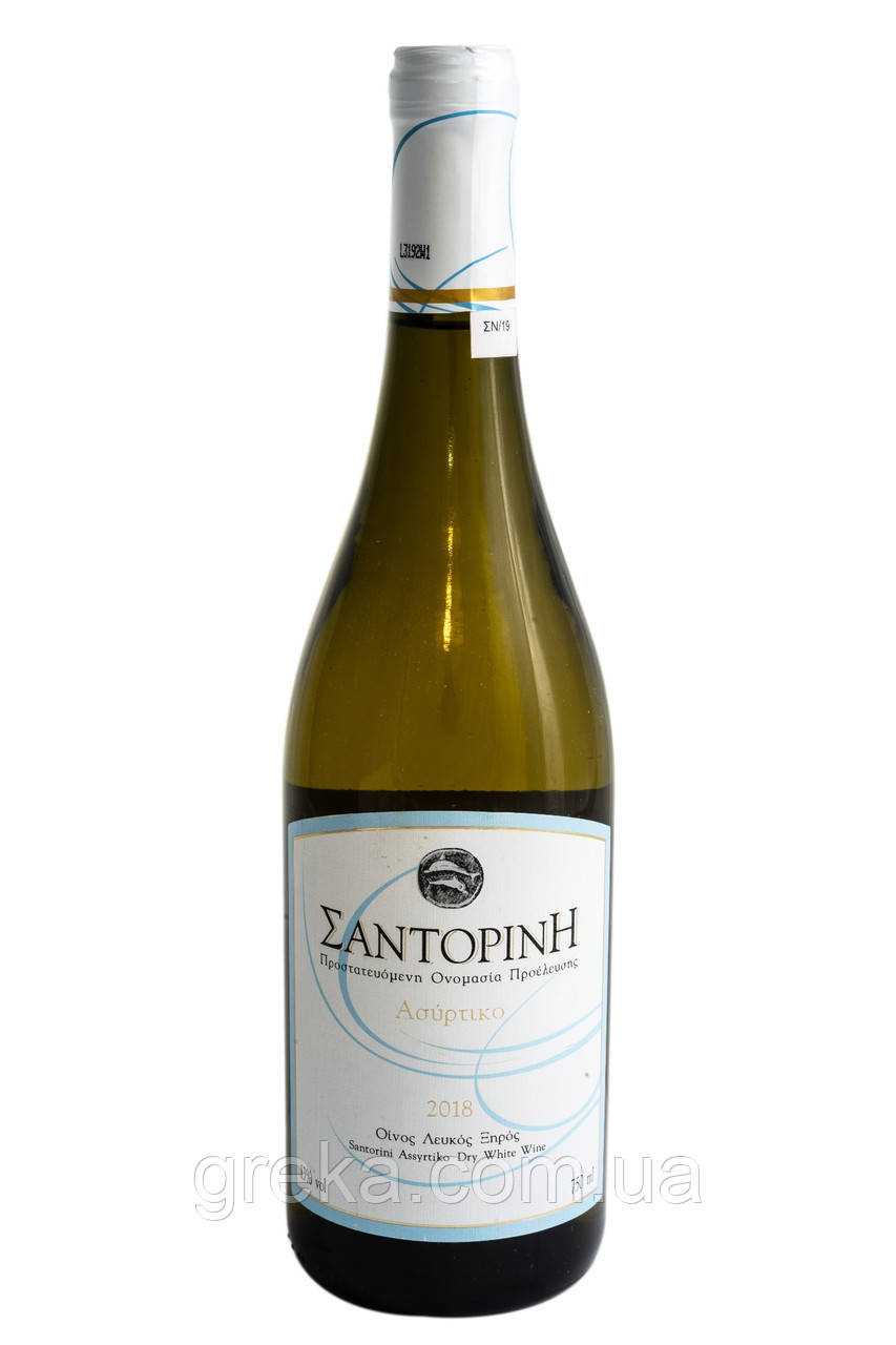 Вино сухе біле "САНТОРІНІ", фото 1