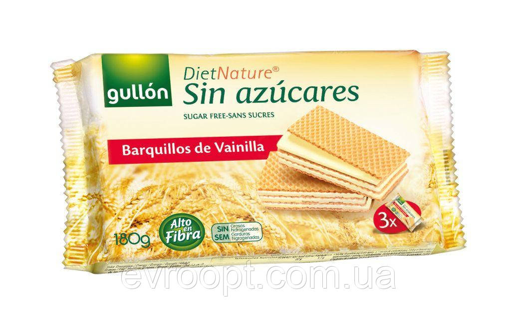 Вафлі GULLON без цукру Diet Nature ваніль, 180 г, 12шт/ящ