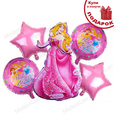 Повітряні кулі "Принцеса" набір - 5 шт, фото 1