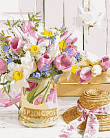 Розпис за номерами "Весенний букет"  Лавка Чудес 40 x 50 см (в коробке) (LC40026)