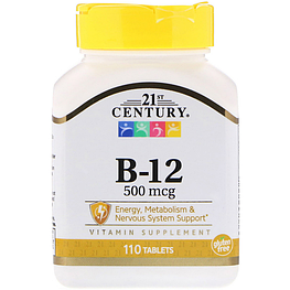 B-12 500 мкг 21st Century 110 таблеток