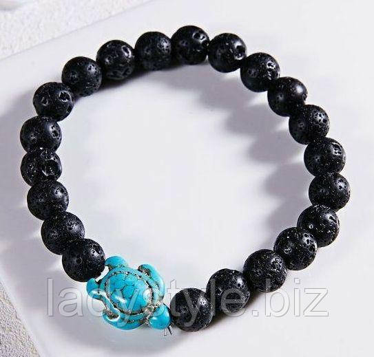 Браслет с шунгитом от студии LadyStyle.Biz купить серебряные серьги украшения лунный камень подарки серебро