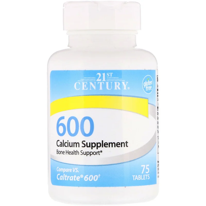 Кальцій Calcium Supplement 600 21st Century 75 таблеток, фото 1