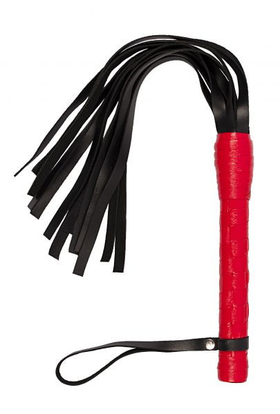 Батіг з натуральної шкіри VIP Leather Flogger Red