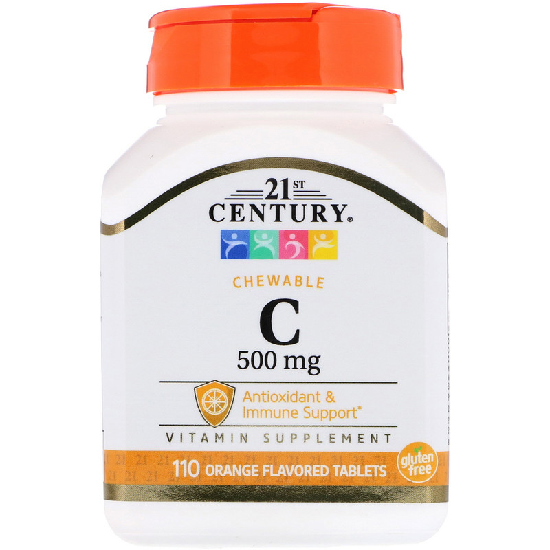 Vitamin C Chewable 500 мг 21st Century 110 таблеток