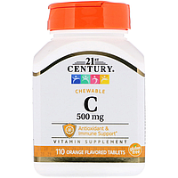 Vitamin C Chewable 500 мг 21st Century 110 таблеток