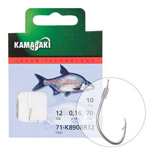 Гачок з повідцем Kamasaki Bream Carbon K890BR NR 16 10шт
