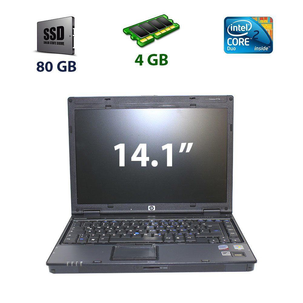 HP Compaq 6910p / 14.1" (1280x800) TFT WXGA / Intel Core 2 Duo T7100 (2 ядра по 1.8 GHz) / 4 GB DDR2 / 80 GB SSD