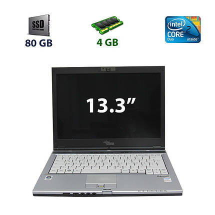 Fujitsu LifeBook S6410 / 13.3" (1280x800) TFT / Intel Core 2 Duo T7300 (2 ядра по 2.0 GHz) / 4 GB DDR2 / 80 GB SSD / WebCam, фото 2