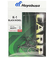 Карповые крючки Hayabusa K-1 Black Nickel черный никель № 4