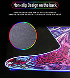 Ігровий килимок для миші та клавіатури з підсвіткою великий 80х30 см LED PAD Wild Beast XL (MP-21582), фото 7
