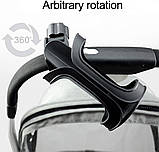 Підсклянник на коляску/велосипед універсальний діаметром 7-8 см і обертанням на 360° Cup Holder (СН-21092), фото 4