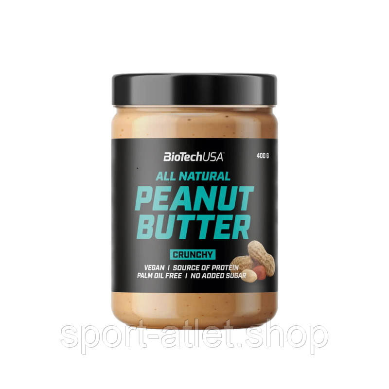 Замінник харчування BioTech Peanut Butter, 400 грам - Crunchy