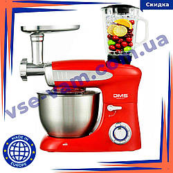 НІМЕЦЬКИЙ КУХОННИЙ КОМБАЙН 3В1 DMS 1900ВТ. ТІСТОМІС, М'ЯСОРУБКА, БЛЕНДЕР