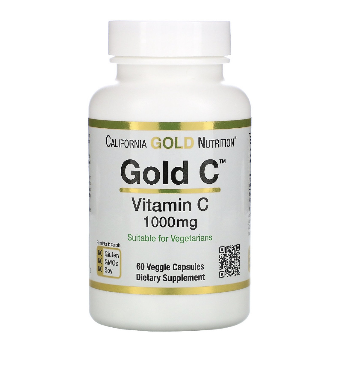 California Gold Nutrition Gold С, вітамін С, 1000 мг, 60 рослинних капсул