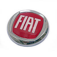 Эмблема Fiat Doblo, Linea 95мм (самоклейка) красный (F1053)