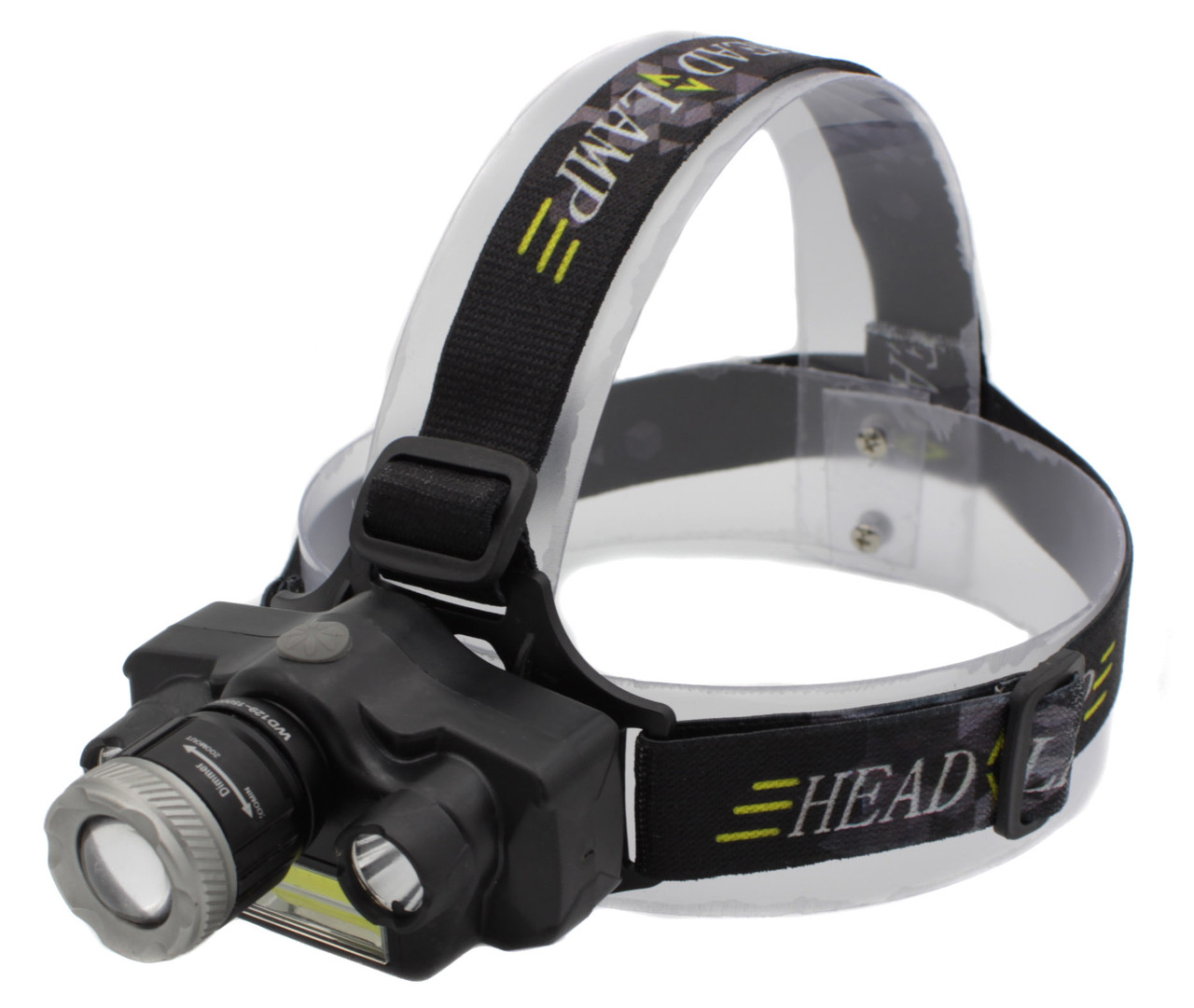 Ліхтар WD129/ TD-812-T6 /1*18650 Акк./ T6+2*XPE+COB / Zoom/MicroUSB ЗУ/ Кріплення на голову