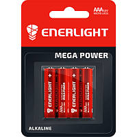 Батарейка щелочная Enerlight Mega Power LR3 AAA минипальчиковая (блистер)