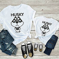 Парные футболки Family Look. Мама и сын "Husky" Push IT