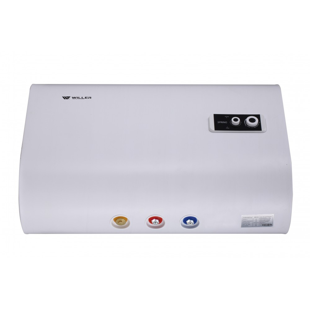 Бойлер 50 л. WILLER EH50R Spring водонагрівач горизонтальний, мокрий ТЕН, фото 1