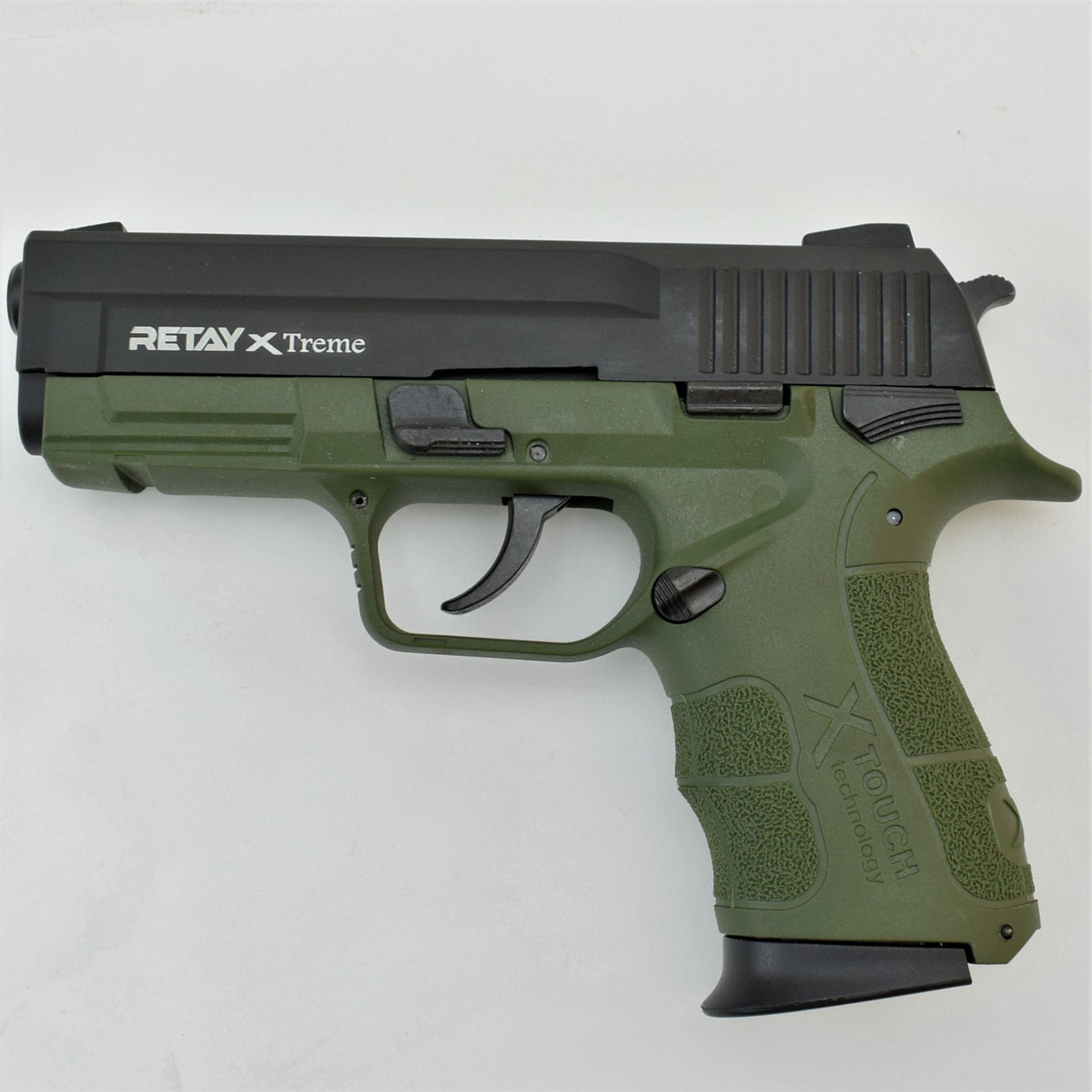 Пістолет стартовий Retay XTreme 9 мм, колір олива