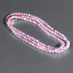 Намисто шнурок із бериллів, Ø2 мм, 302ОБ