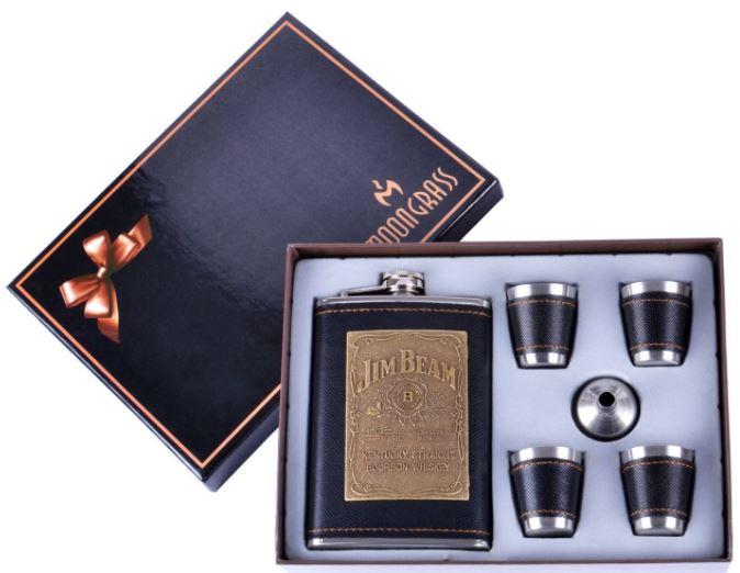 Подарунковий набір 6в1 Moongrass Фляга/ Чарки/ Лійка