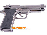Зажигалка металлическая сувенирная Пистолет М-9 (Турбо пламя) №XT-3728