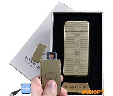 USB запальничка в подарунковій упаковці "FANG JIN" (спіраль розжарювання) №4796С-3