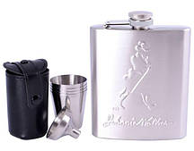 Подарунковий набір із флягою для чоловіків (Фляга/4 стопки/лійка)