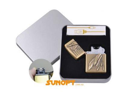 Електроімпульсна запальничка в подарунковому пакованні Бомбардир (USB) NoXT-4886-5