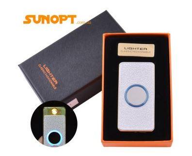 USB запальничка-слайдер в подарунковій упаковці Lighter (Спіраль розжарювання) №HL-11 White