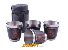 Похідні чарки з неіржавкої сталі Україна (4 шт.) PM-16