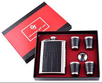 Подарунковий набір із флягою (Шкіра)