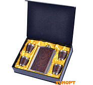 Подарунковий набір із флягою (Шкіра)