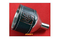 Лійка металева обтягнута шкірою для фляжки (Велика) "Україна"