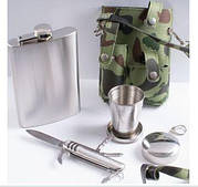 Набір у комуфляжному чохлі Фляга, Склянка, Ніж PT-9-2