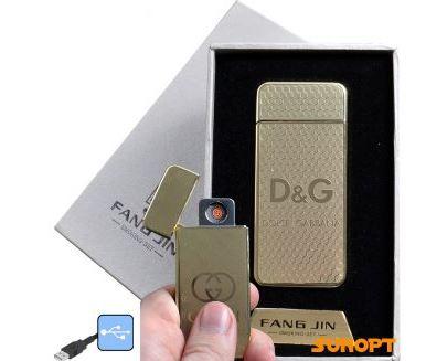 USB-запальничка в подарунковому пакованні "Dolce Gabbana" (спіраль розжарювання) No4796A-3